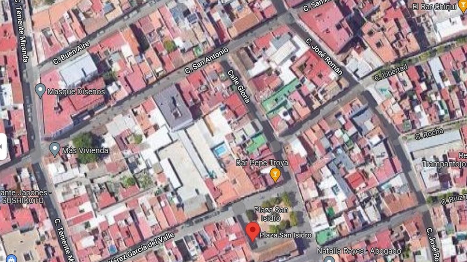 Mapa de las calles aledañas a la Plaza de San Isidro, que serán renovadas.