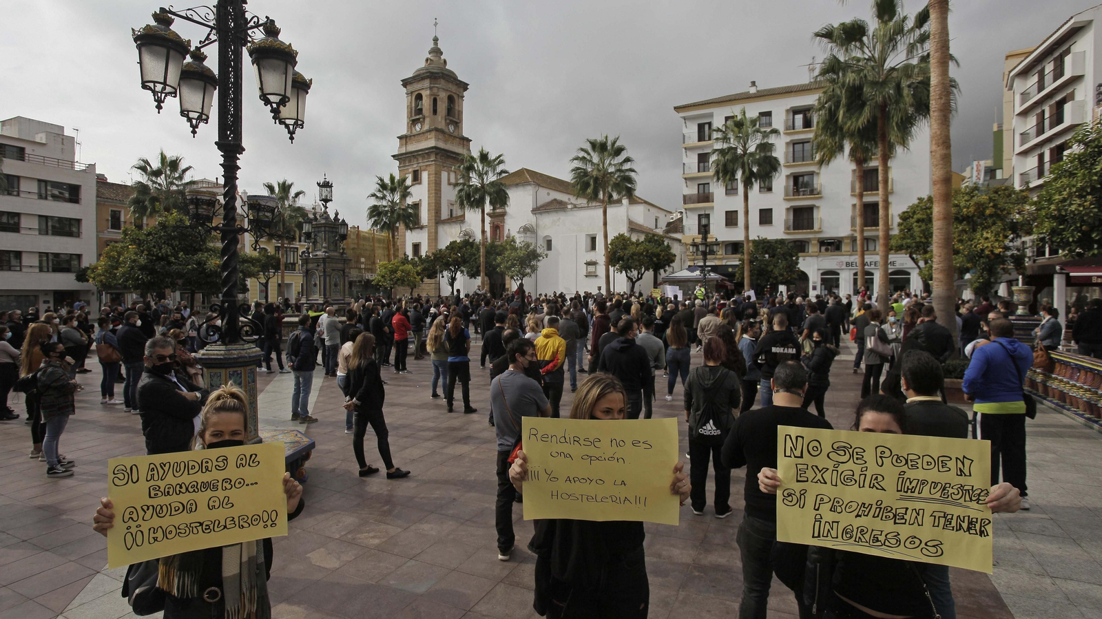 Fotos de la manifestación de la hostelería en Algeciras
