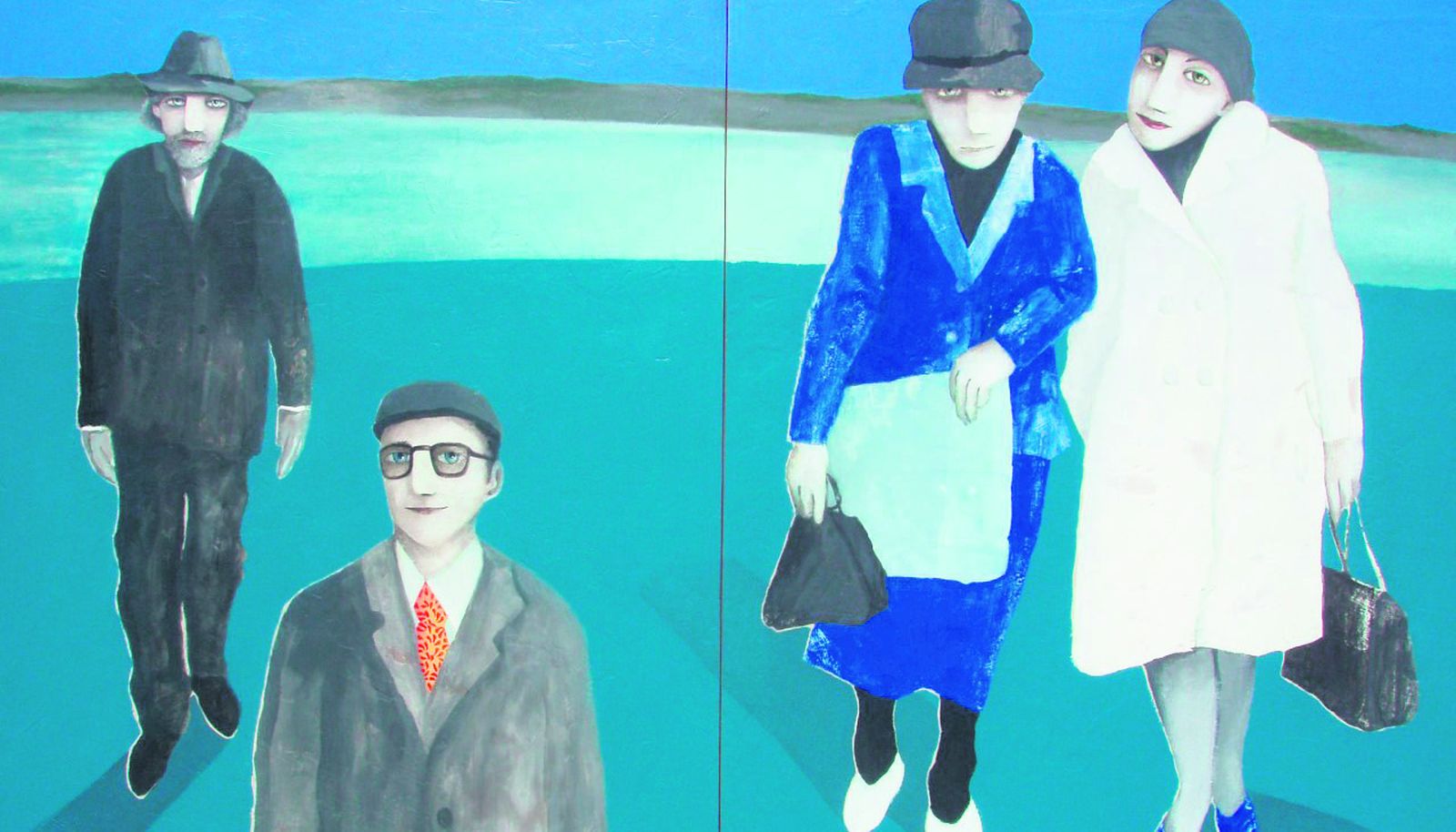 'Río Hudson', obra del pintor Pepe Cano que se expone en la sala ArteaDiario.