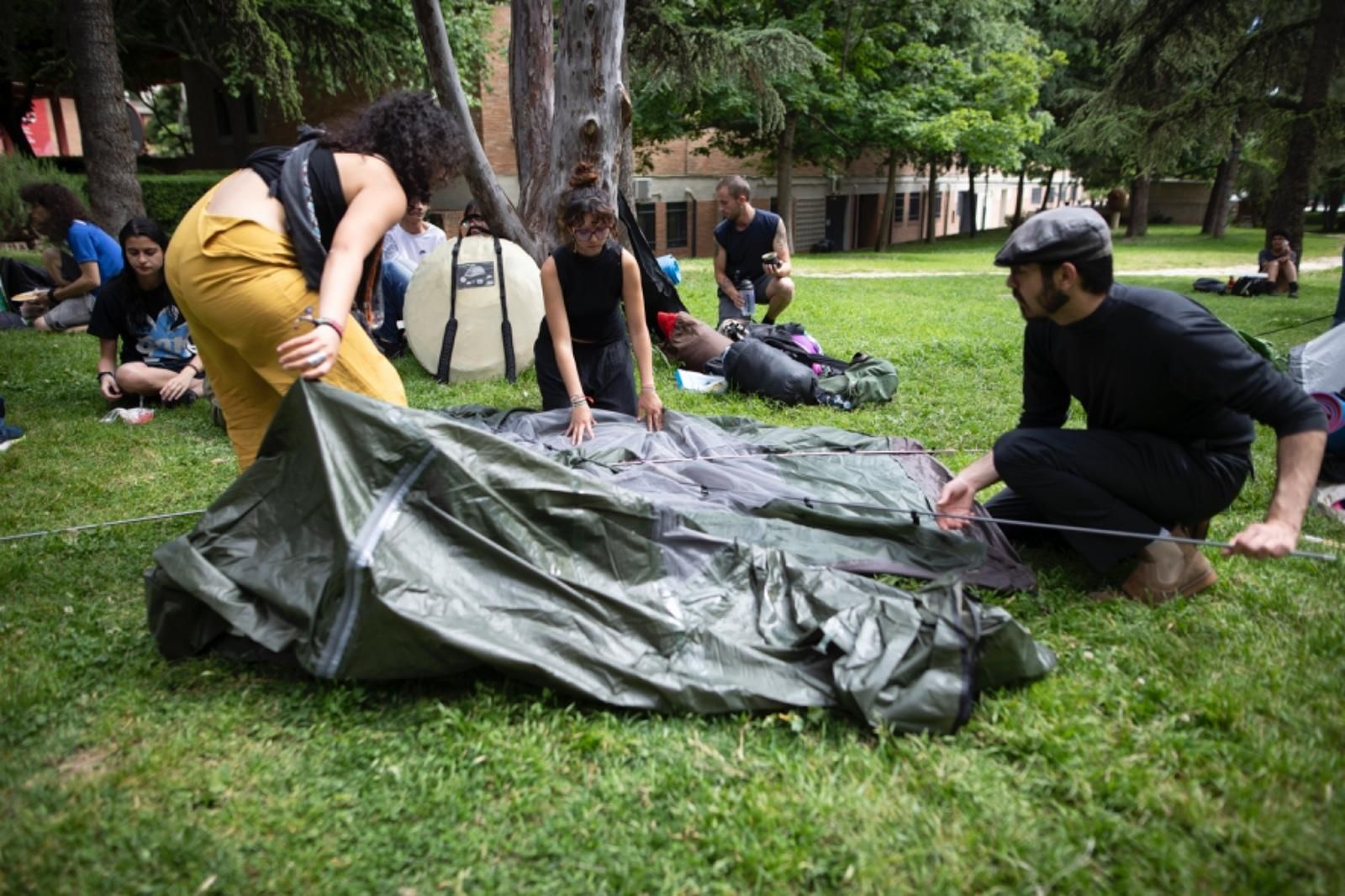 Los estudiantes de Granada se preparan para una acampada solidaria por Palestina
