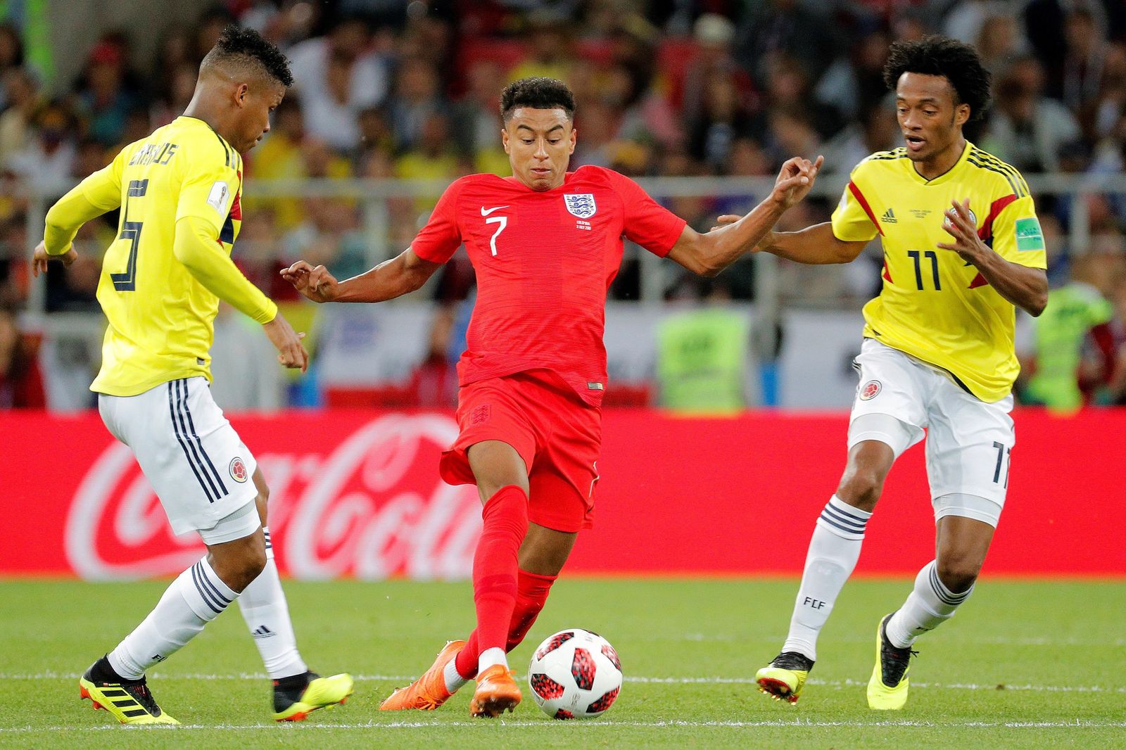 Las imágenes del Colombia-Inglaterra