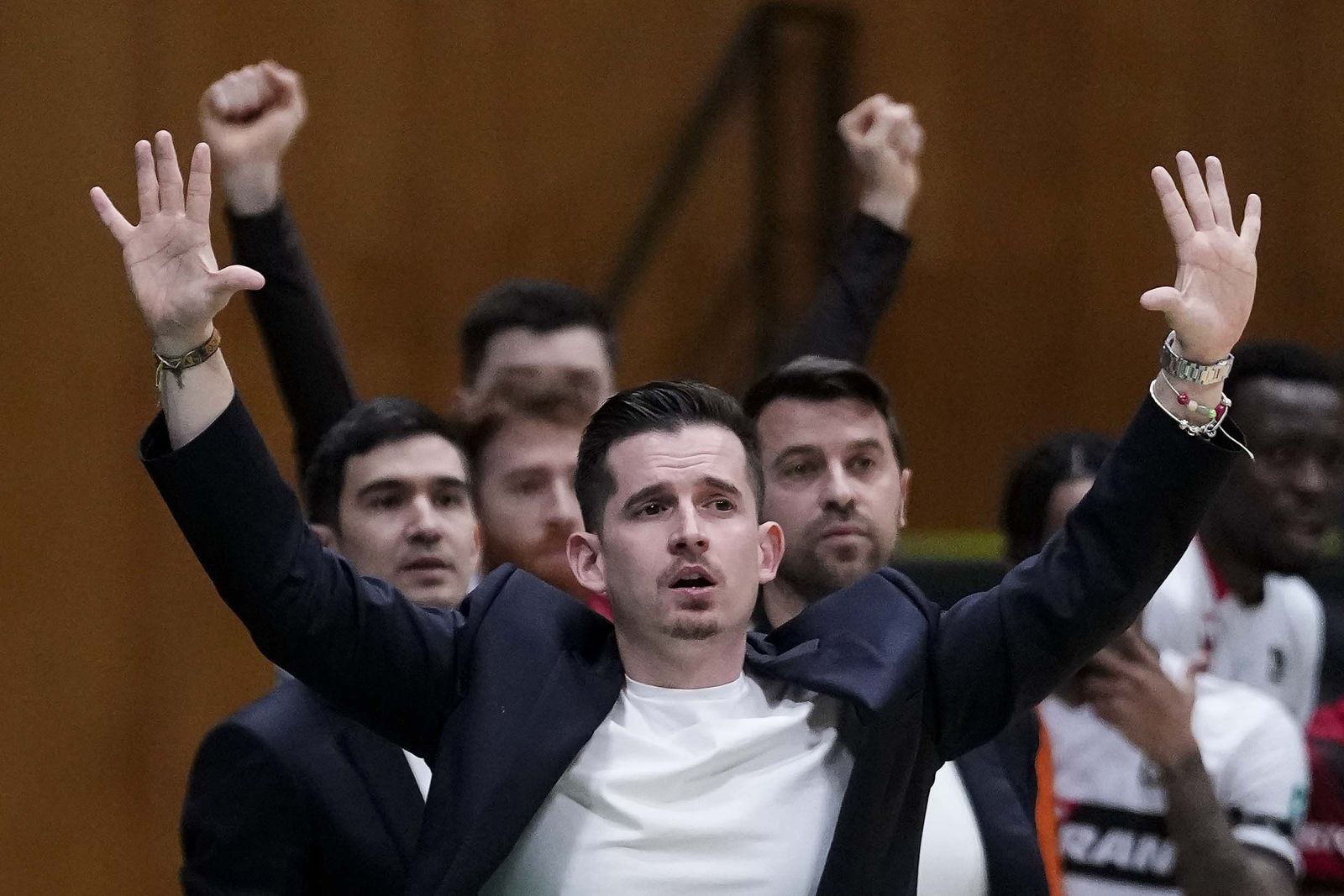 Arturo Ruiz, durante el partido ante el Joventut