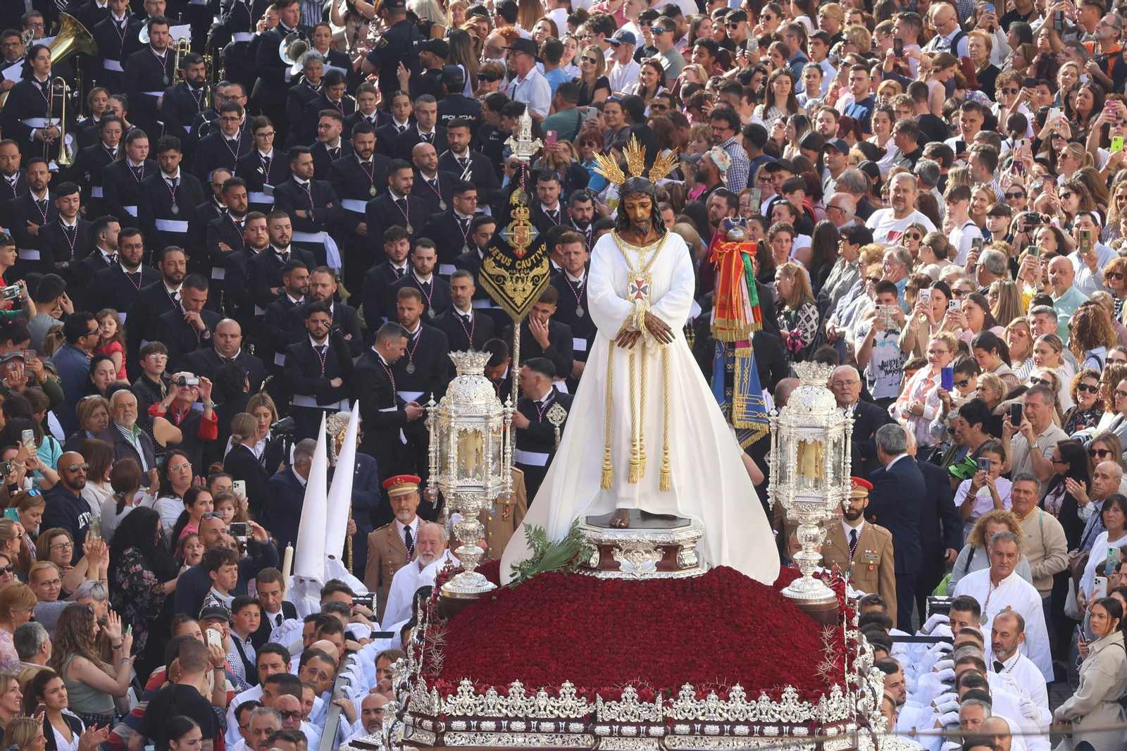 Jesús Cautivo durante su procesión del Lunes Santo del pasado año
