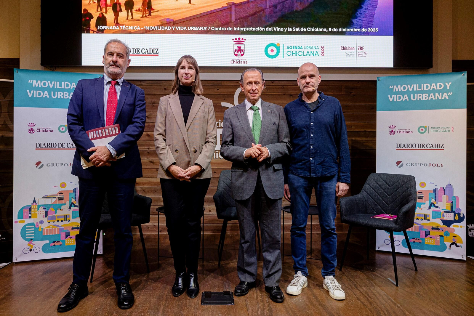 José Antonio Hidalgo, Ana Montalbán, José María Román y Jordi Mazón.