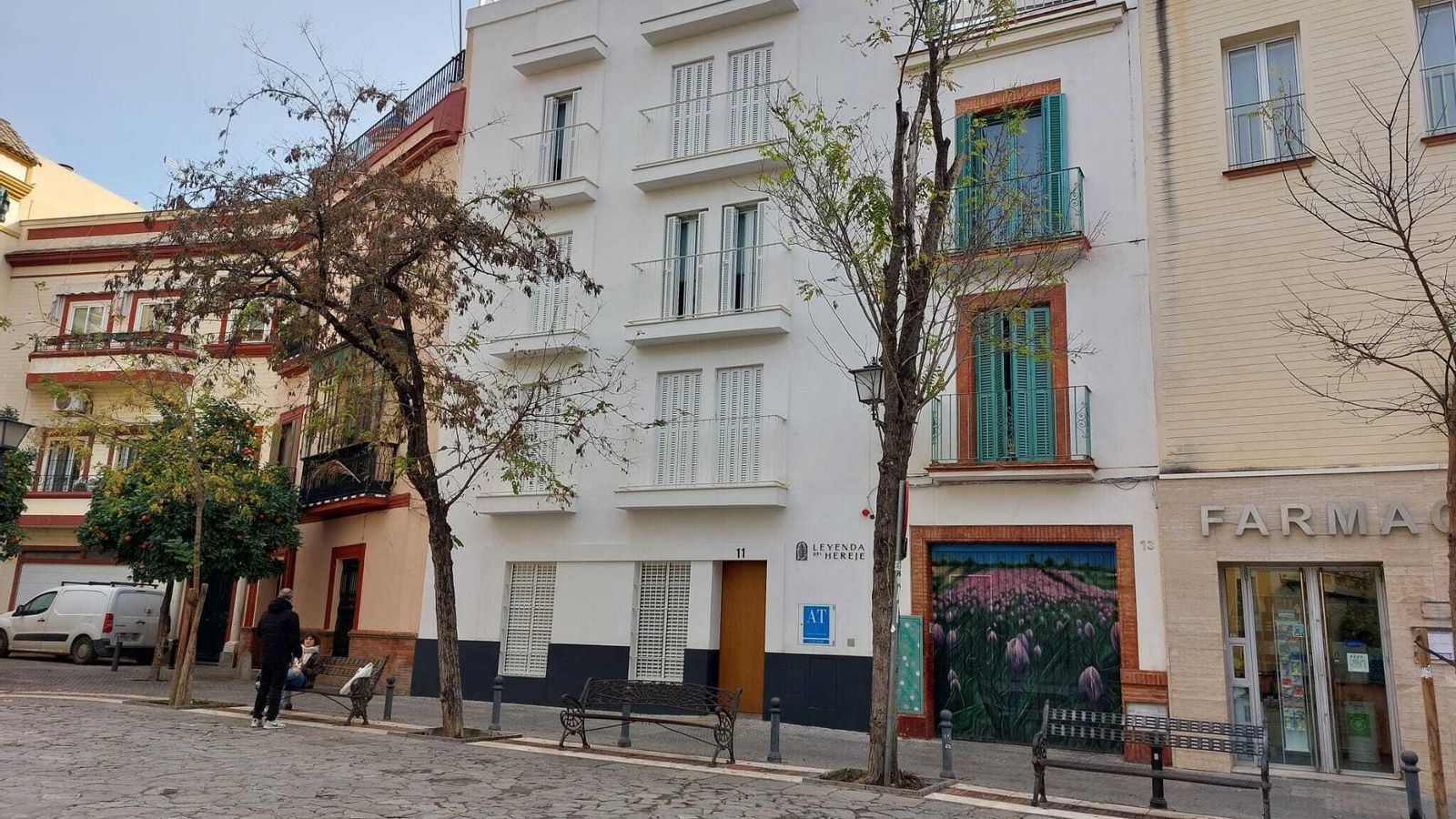 Edificio de apartamentos turísticos en San Juan de la Palma, en el Casco Norte de Sevilla.