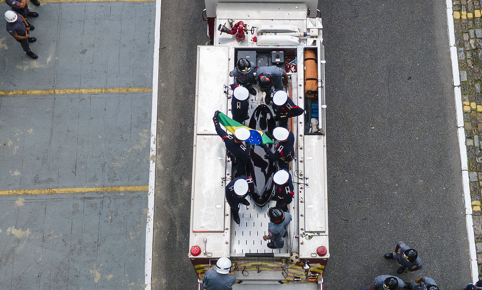 Las fotos del entierro de Pelé