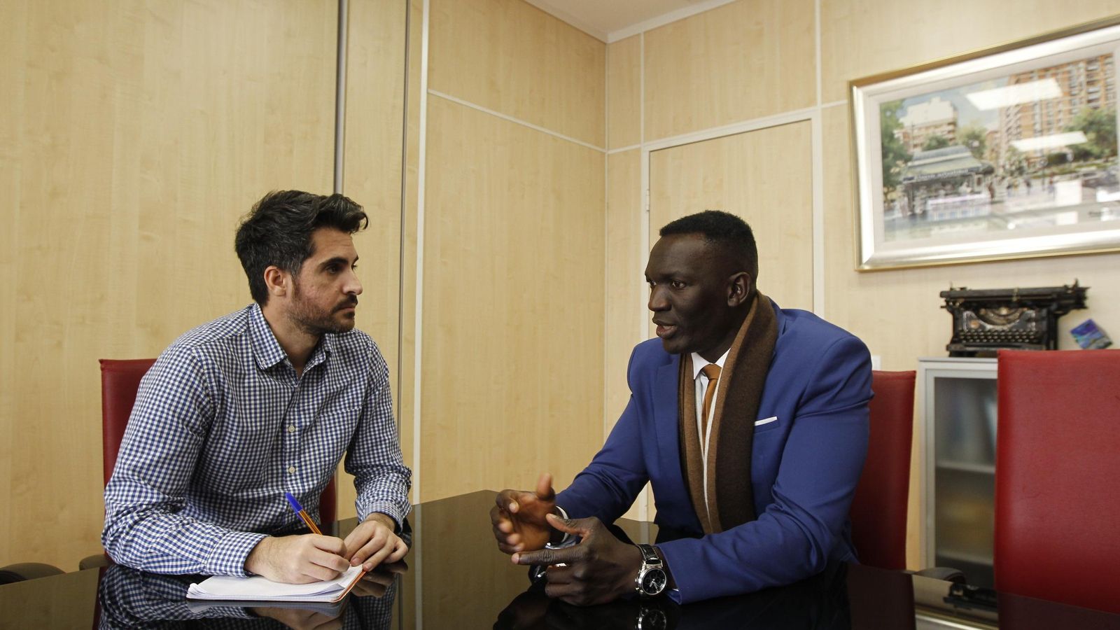 Sidi Yaya Konaté, durante la entrevista.