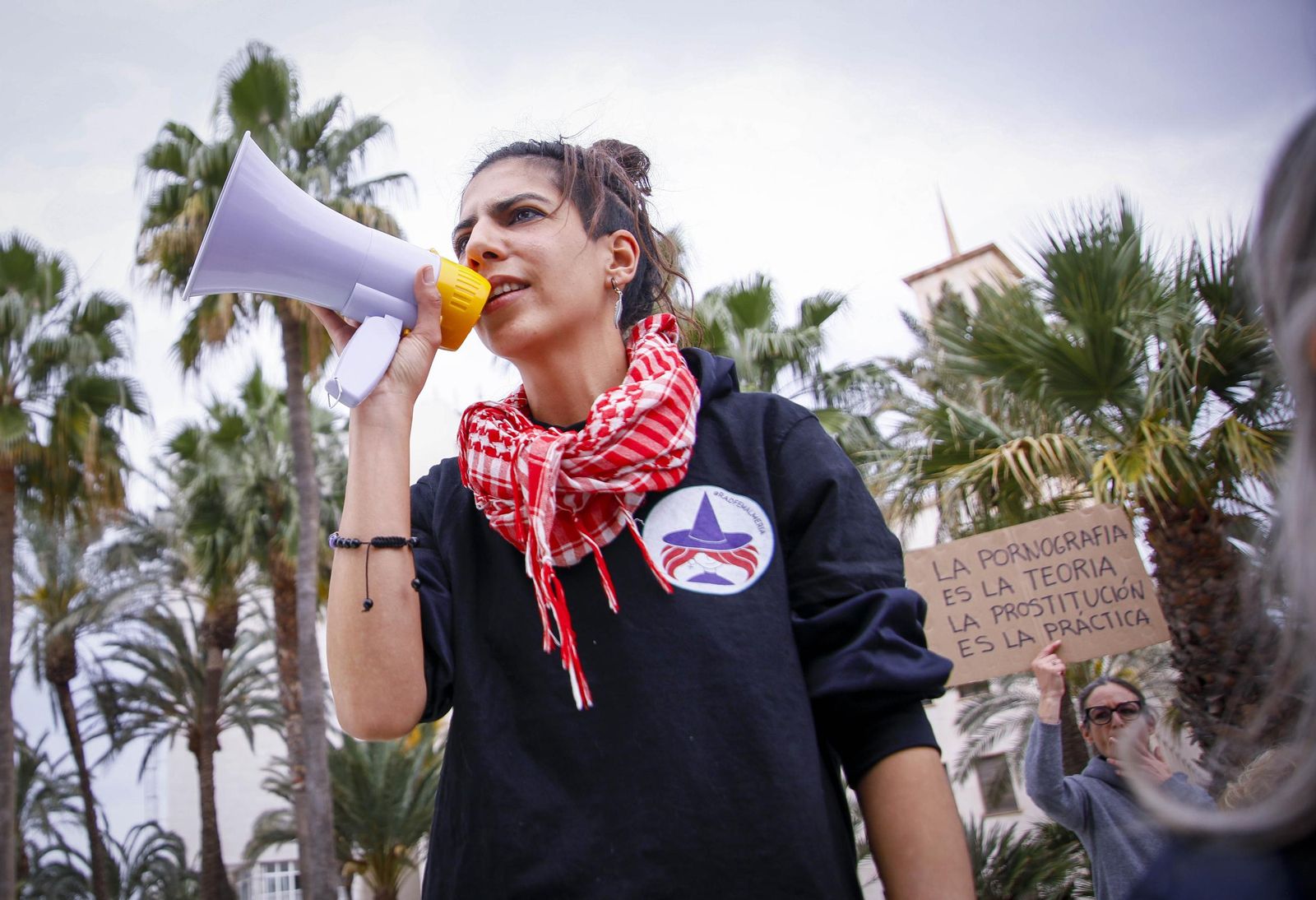 Las imágenes de la manifestación realizada por la Plataforma de Acción Feminista en Almería