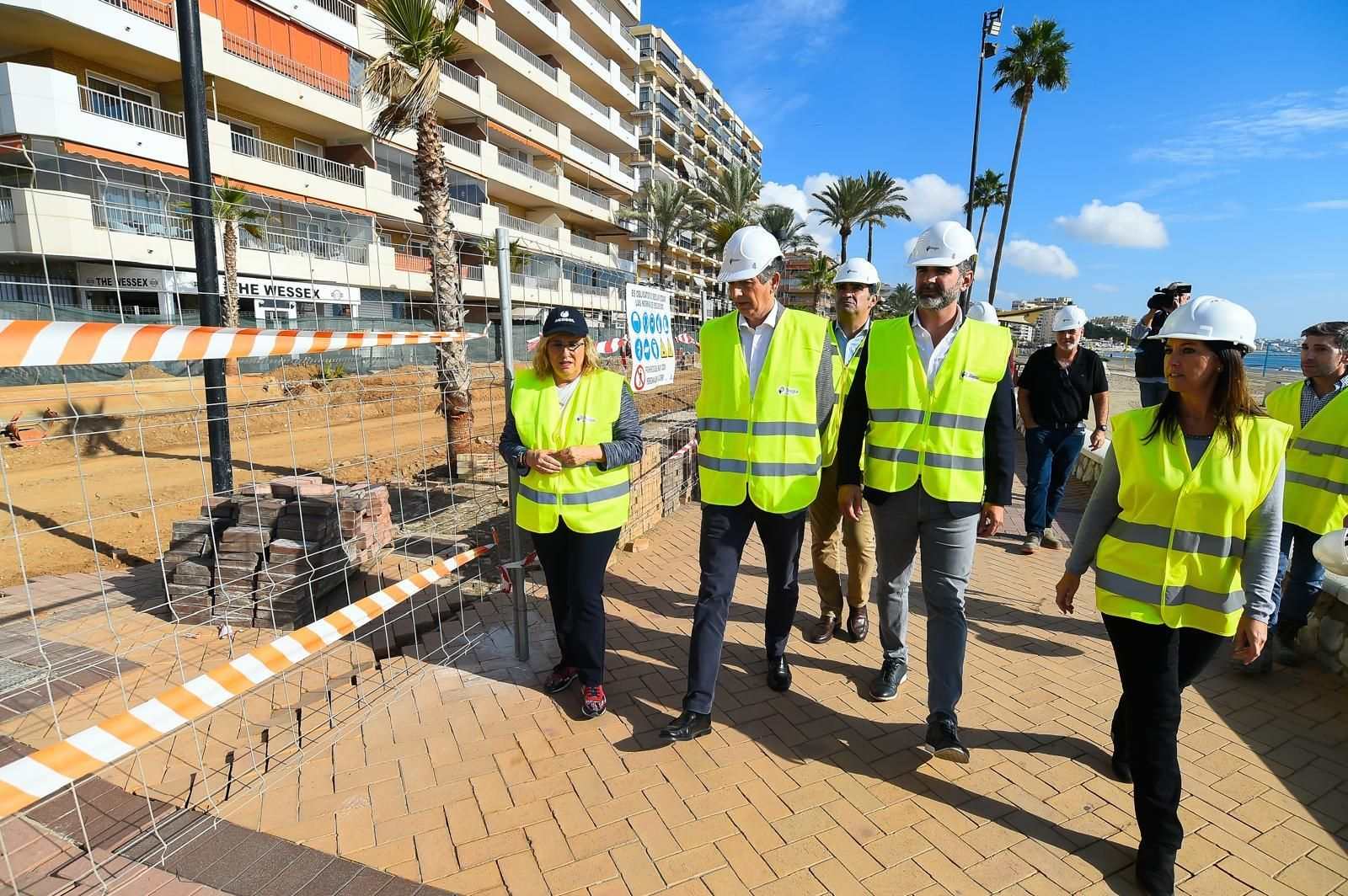 La visita institucional a las obras. La visita institucional a las obras.