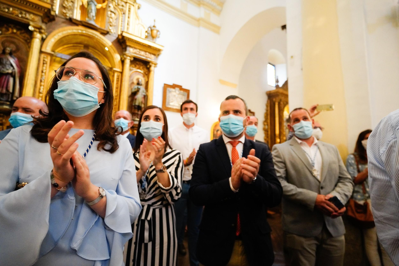 Las fotografías de la llegada de la Virgen de Luna a Villanueva de Córdoba