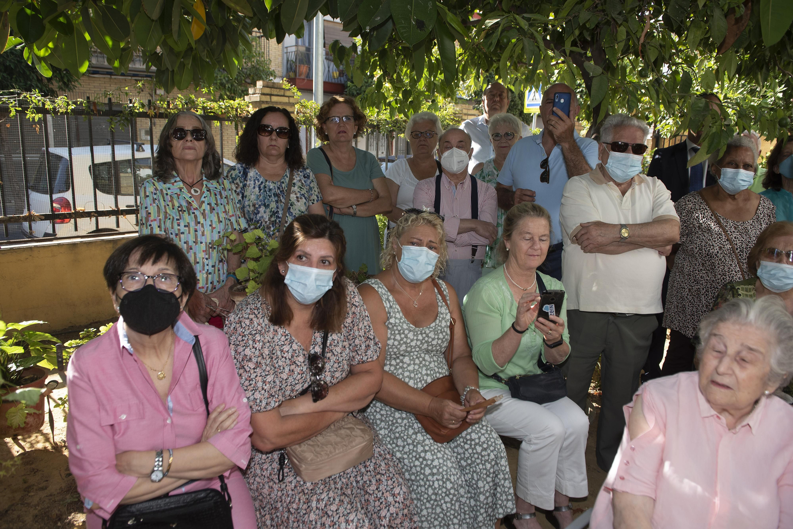 Las imágenes de la inauguración de los jardines del párroco D. Pedro Ybarra