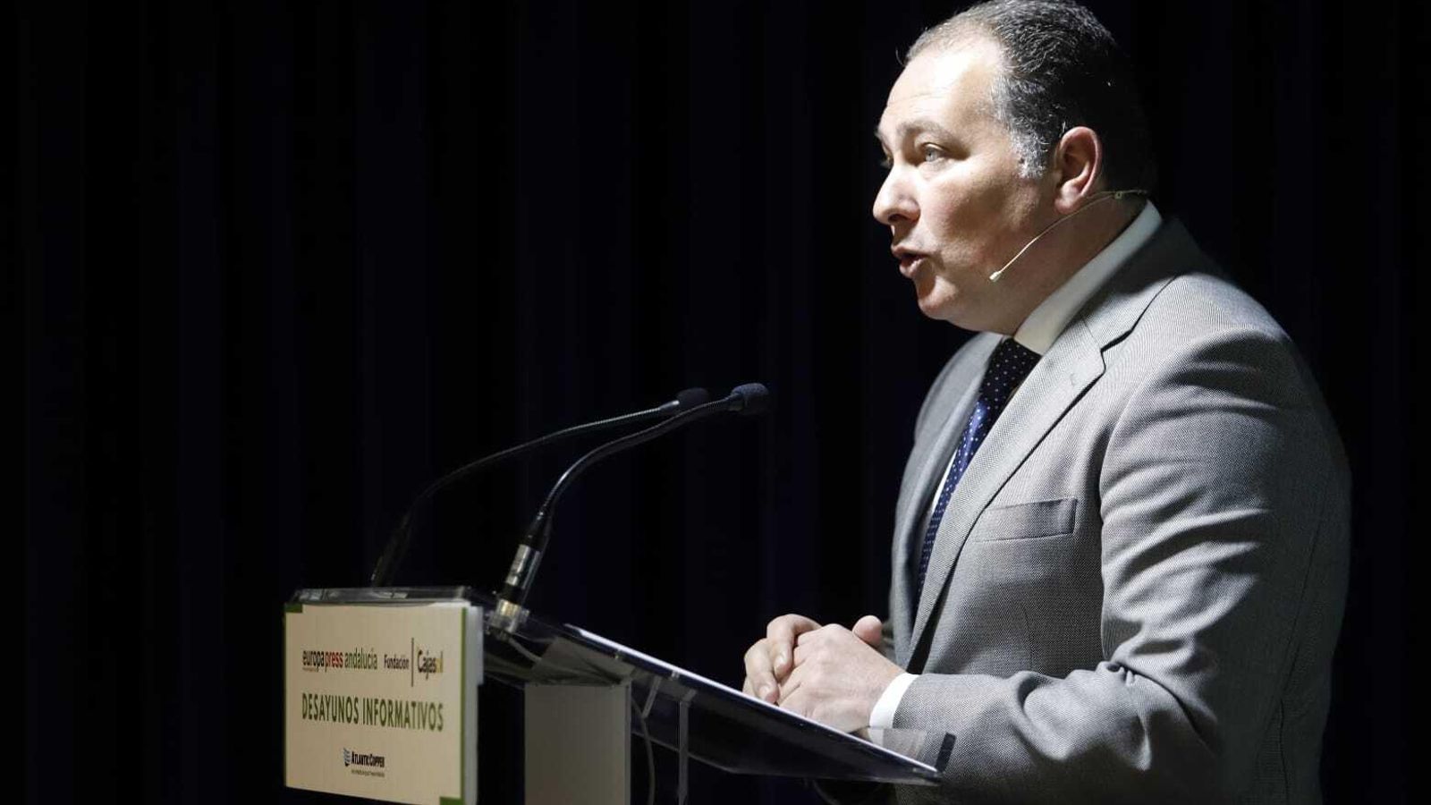 El presidente de la Diputación de Huelva, David Toscano, este martes.