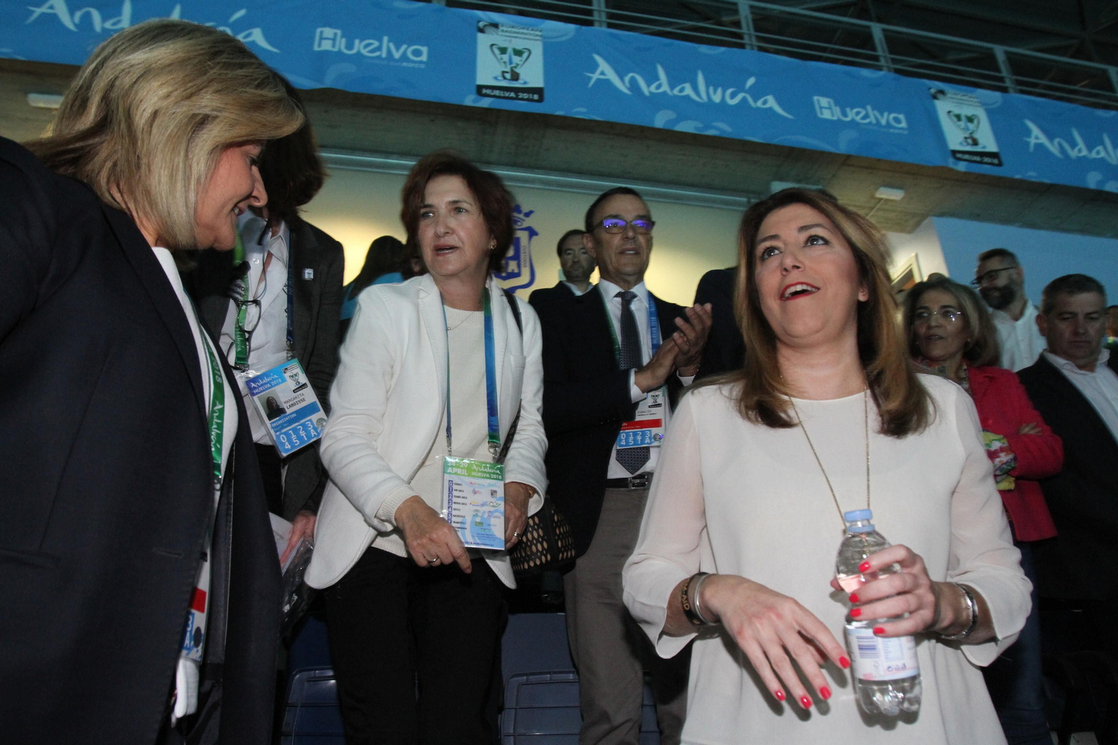 Diversas autoridades quisieron acompañar a la campeona en la gran final.