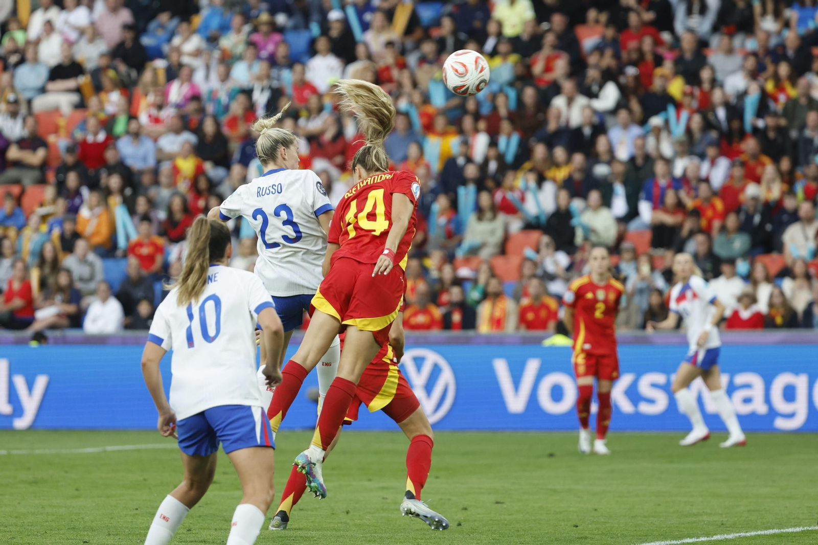 Las mejores imágenes de la final España - Inglaterra de la Eurocopa femenina