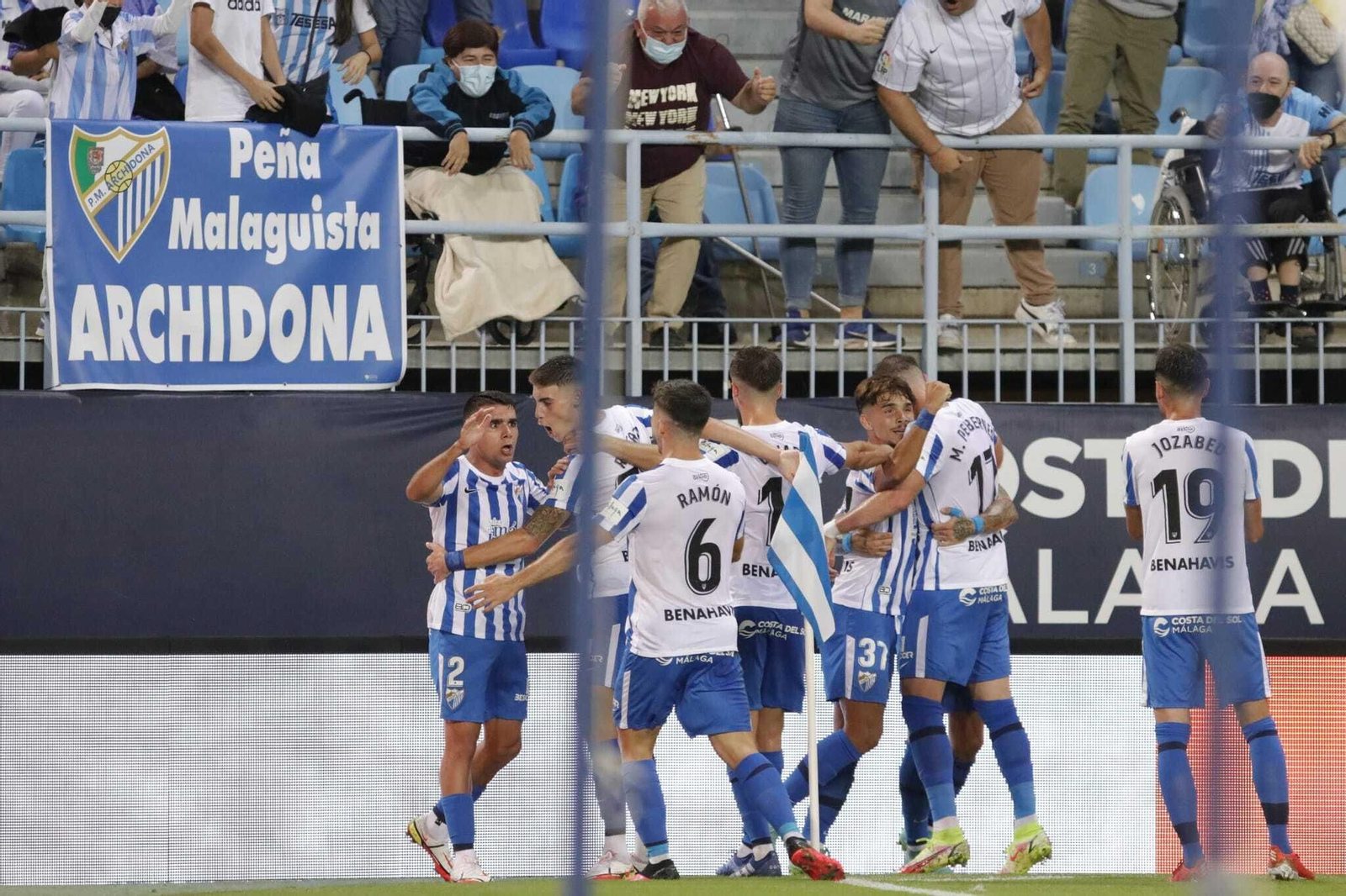 El Málaga CF - Real Zaragoza, en fotos