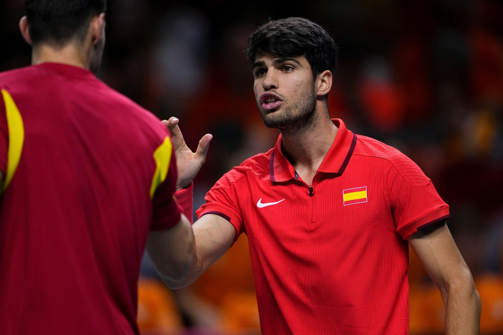 Las fotos de la derrota de España en el dobles ante Países Bajos