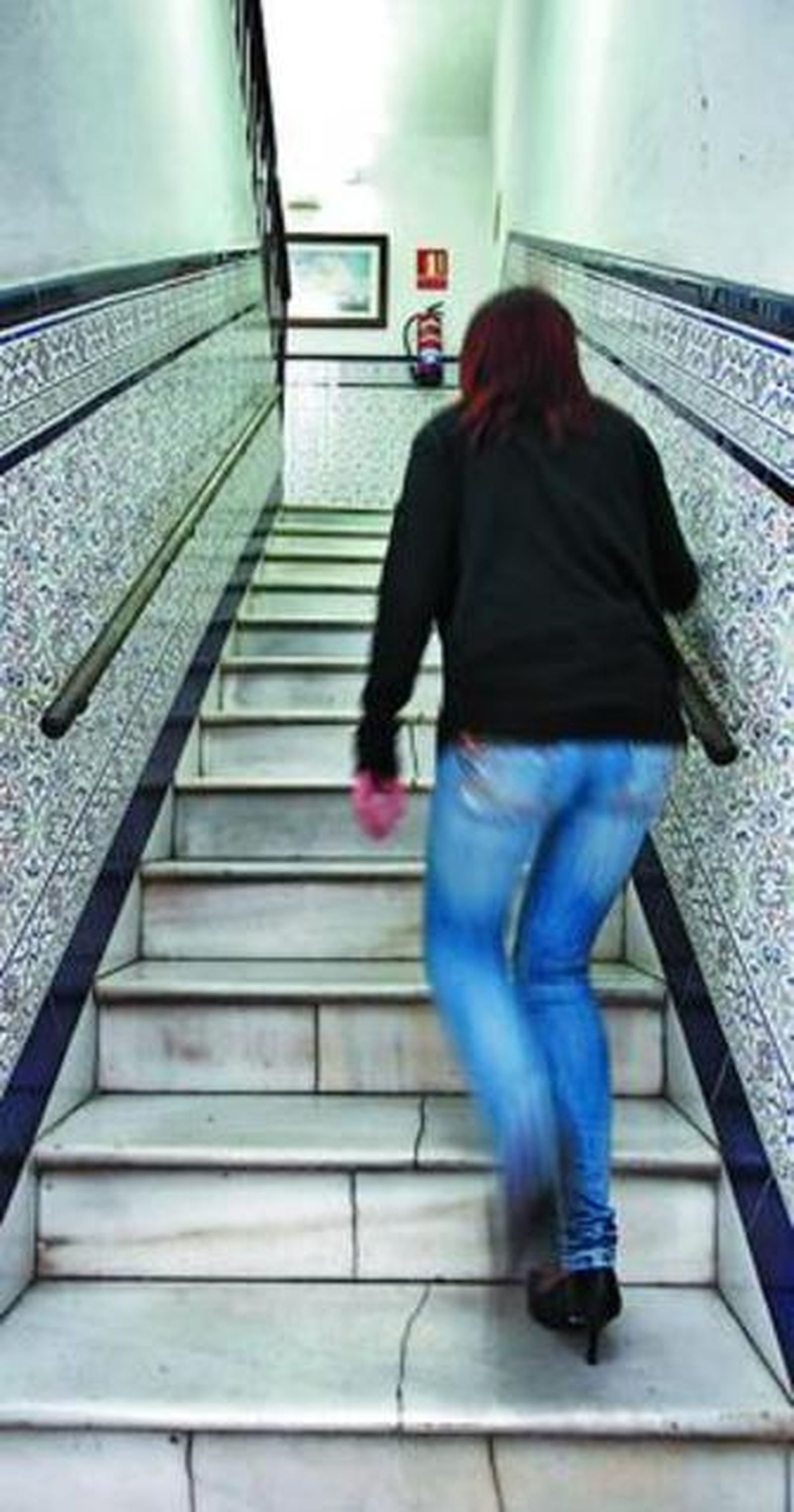 Esta escalera es el motivo del cierre de la residencia Alameda.