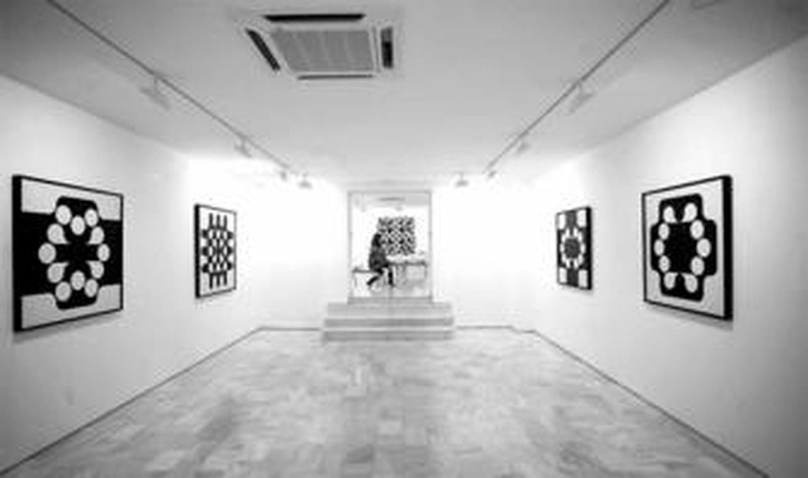 En la galería Gacma se pueden apreciar los juegos geométricos en los que se recreó el artista con la ayuda de la informática.