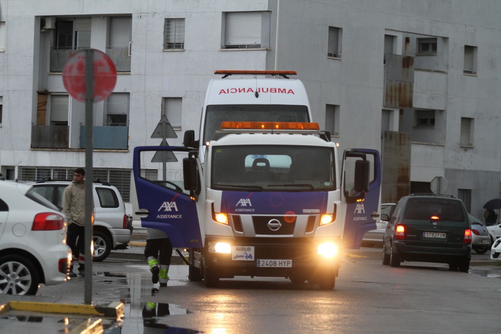 Imágenes de las consecuencias de las lluvias en Punta Umbría