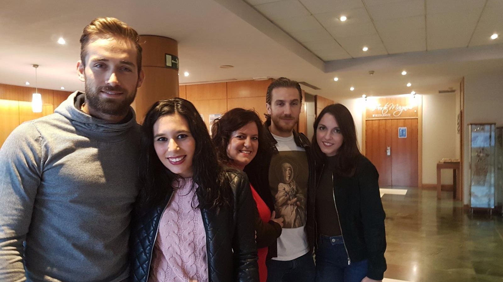 Mauricio Henao, Mari Martín, Miriam de Cozar, Eugenio Siller y Belén Zurera.