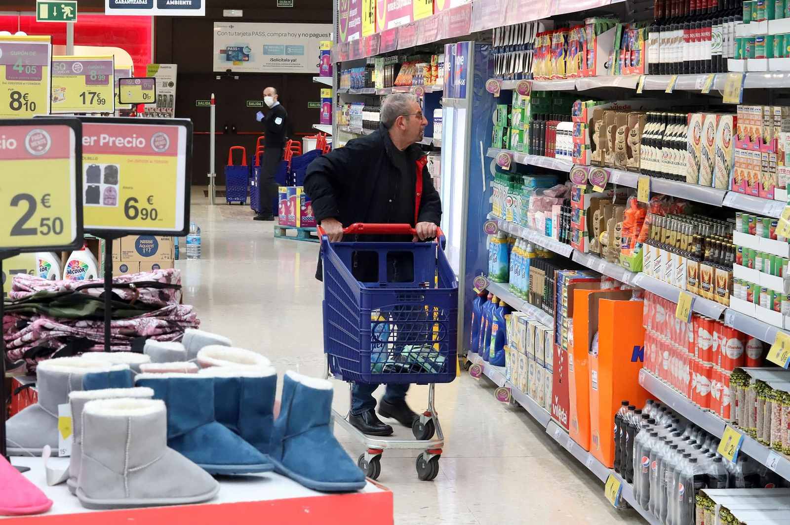 Supermercados en Huelva, en una imagen de archivo.