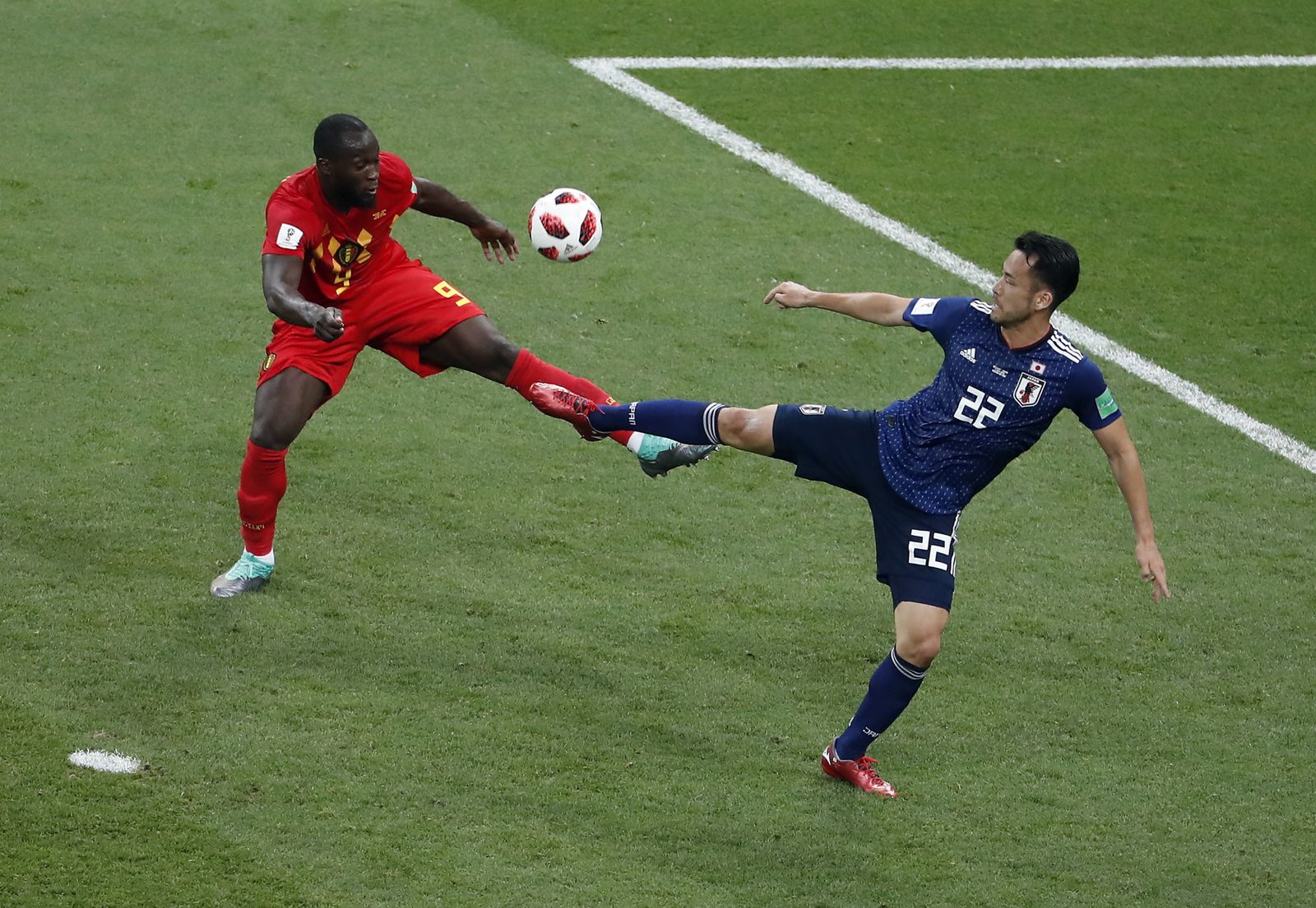 Las imágenes del Bélgica-Japón