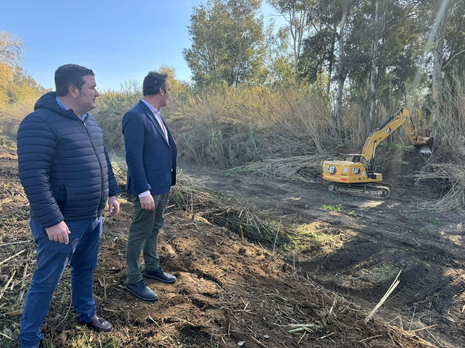 Los ediles Daniel Gómez y Marco Cortes (D.).