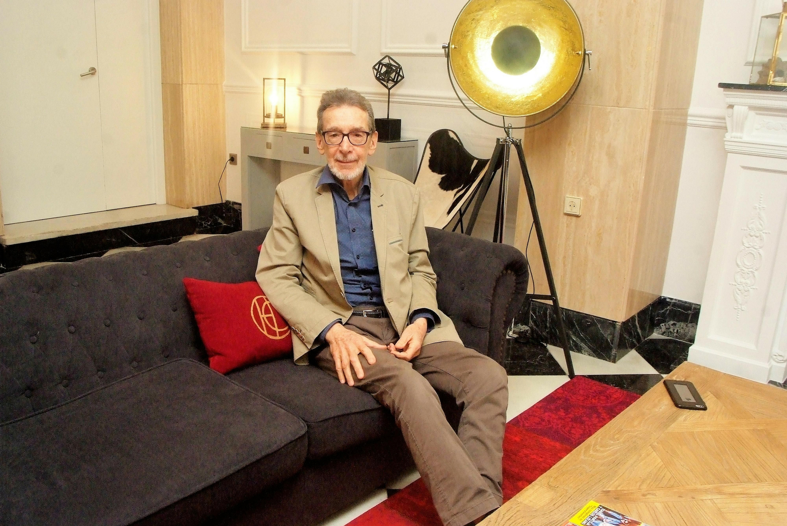 Vince Benedetti, pianista americano, afincado en Suiza, ayer en el Hotel Costasol de Almería.