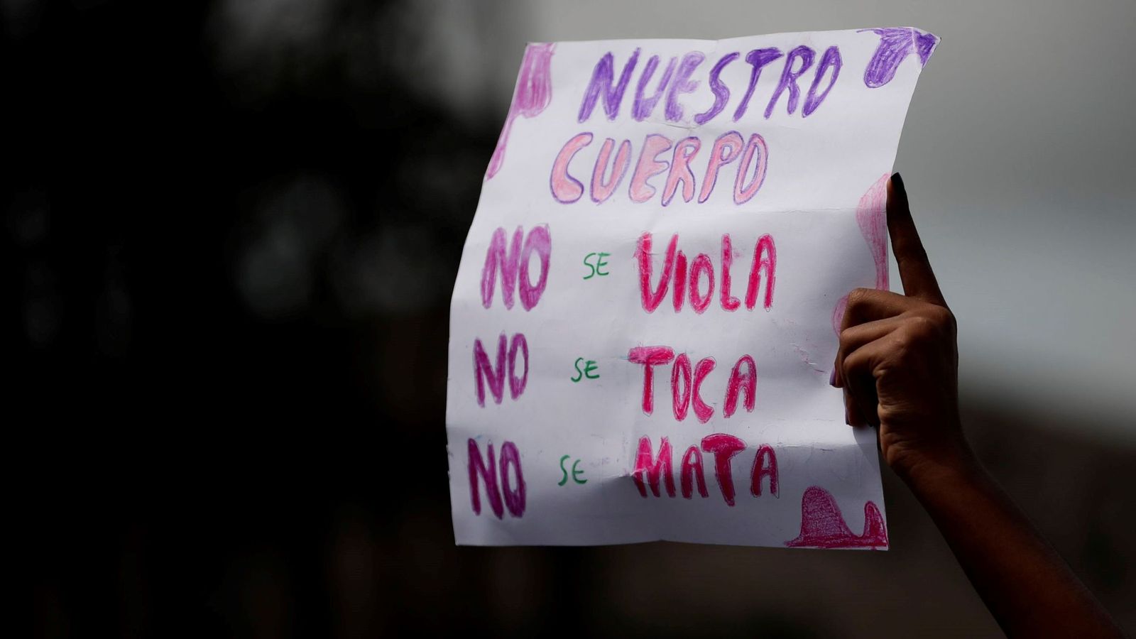 Imagen de archivo de una manifestación contra los abusos y el maltrato a niñas y mujeres.