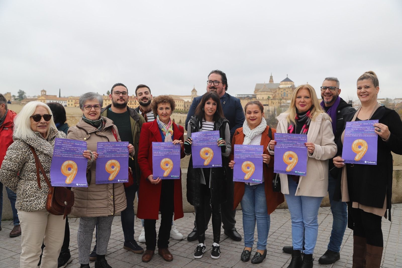 Acto de celebración en Córdoba del noveno aniversario de Podemos.