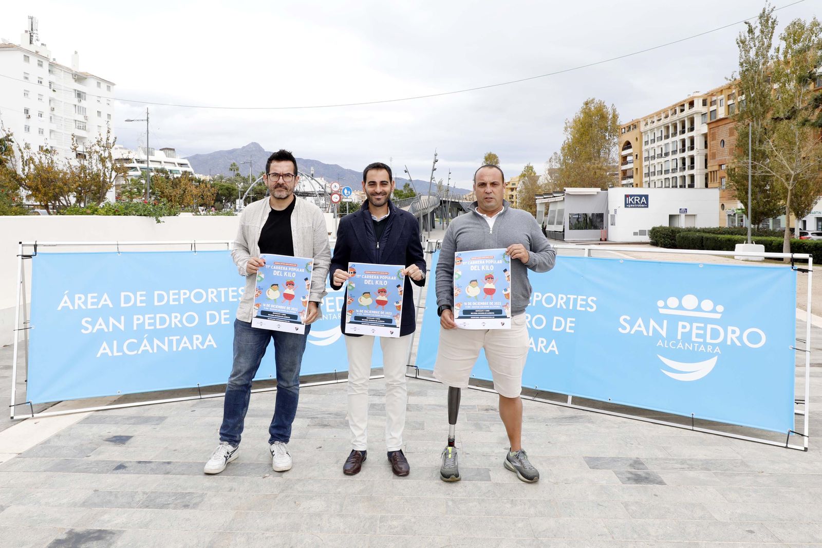 La presentación de la carrera solidaria.