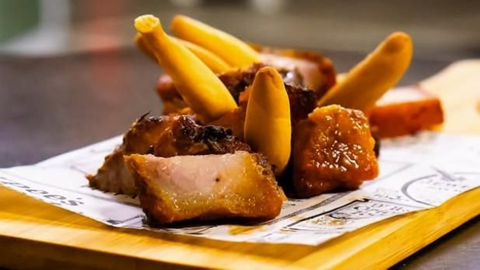 Chicharrones de Jerez de Matipén, en calle Porvera.