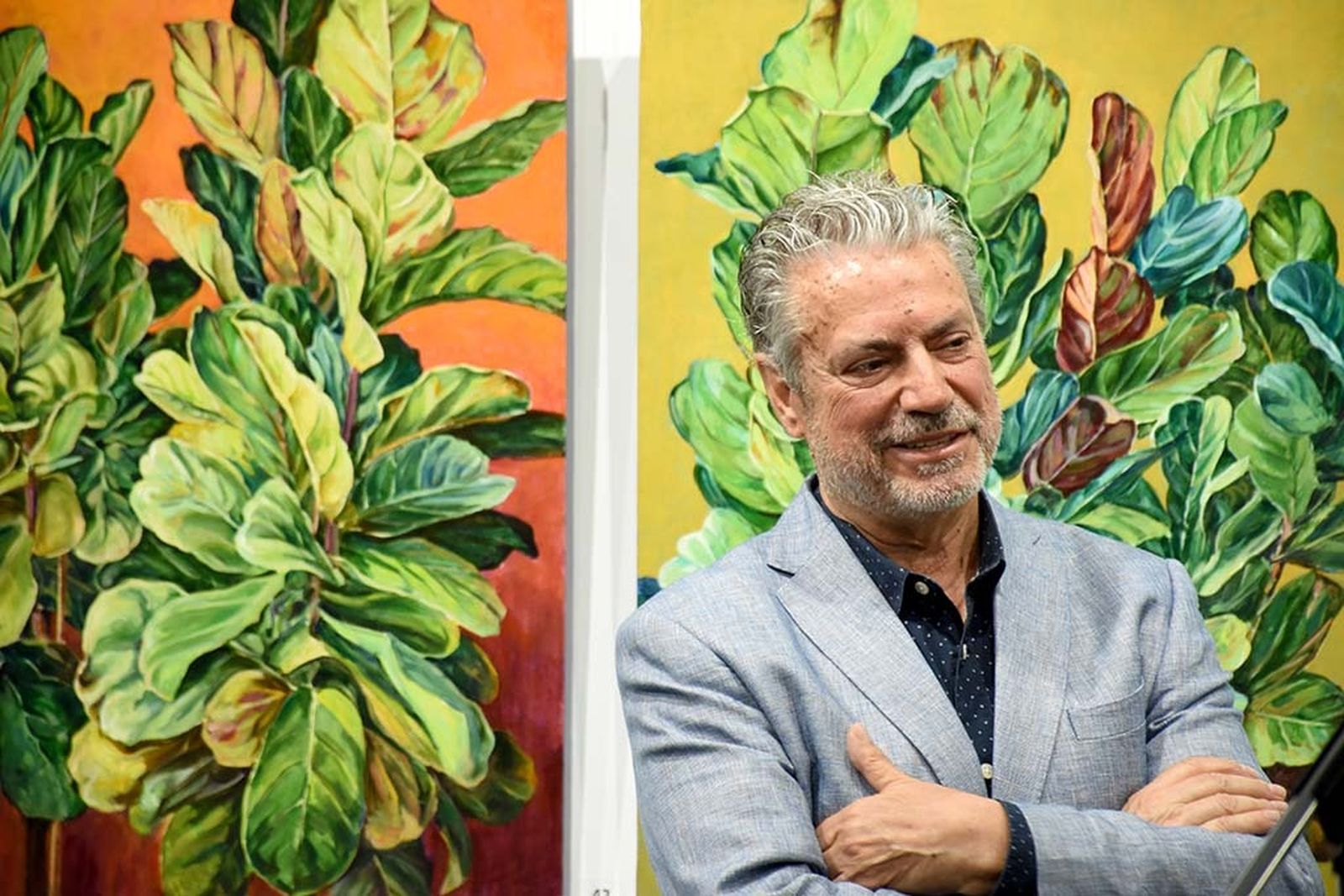 Inauguración exposición 'Naturaleza' del pintor ayamontino Juan Fernández.