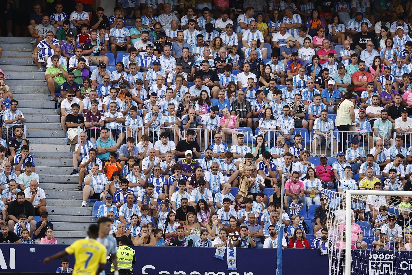 Búscate en las gradas de La Rosaleda durante el Málaga CF-Cádiz