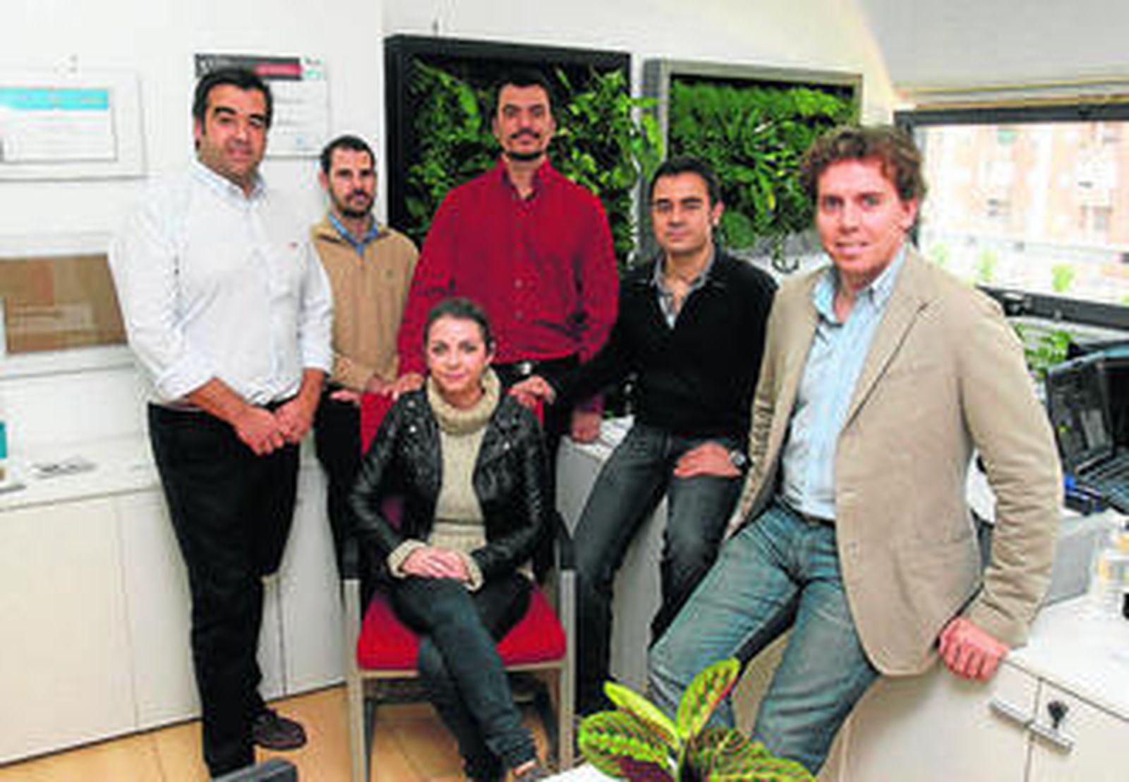 El equipo de Terapia Urbana en las oficinas de la empresa.