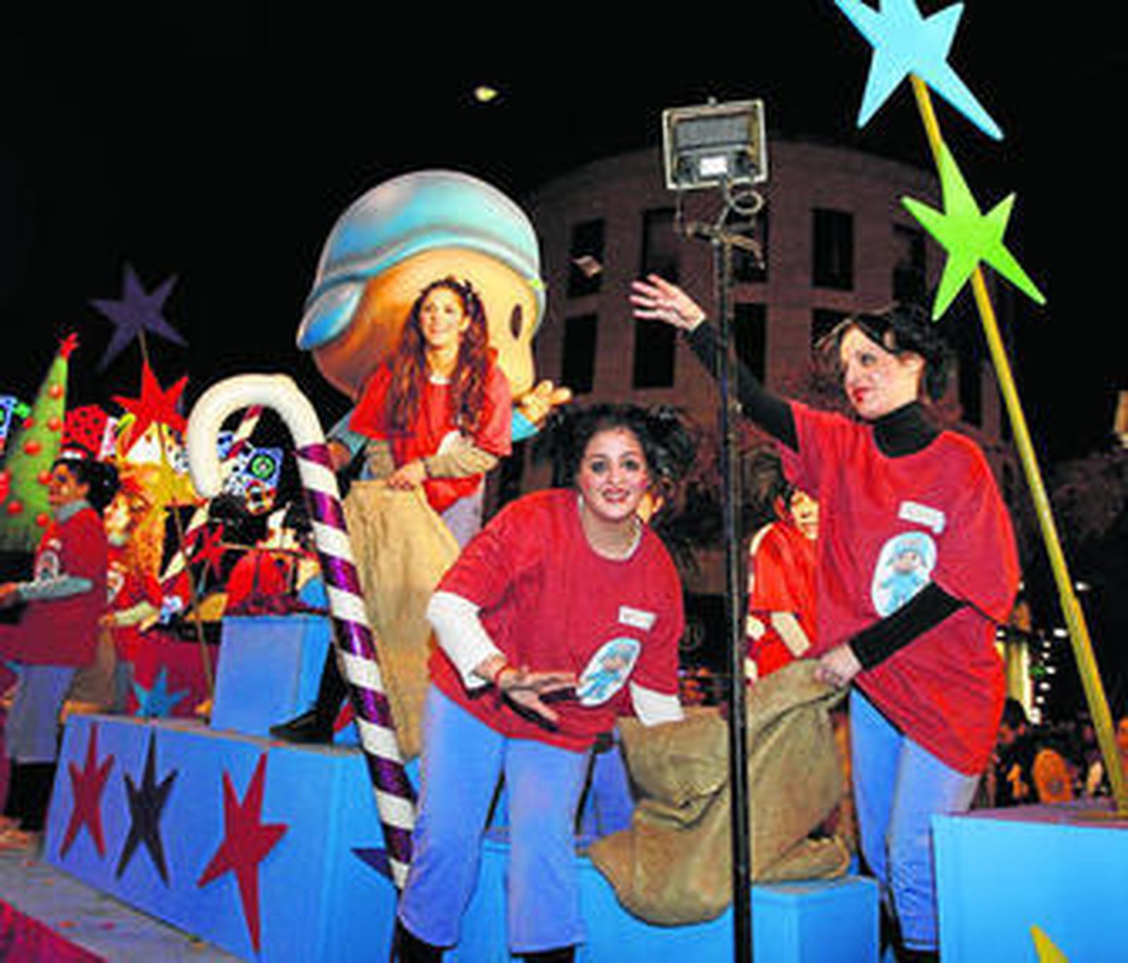 La carroza de Pocoyó, una de las más aclamadas por los niños.