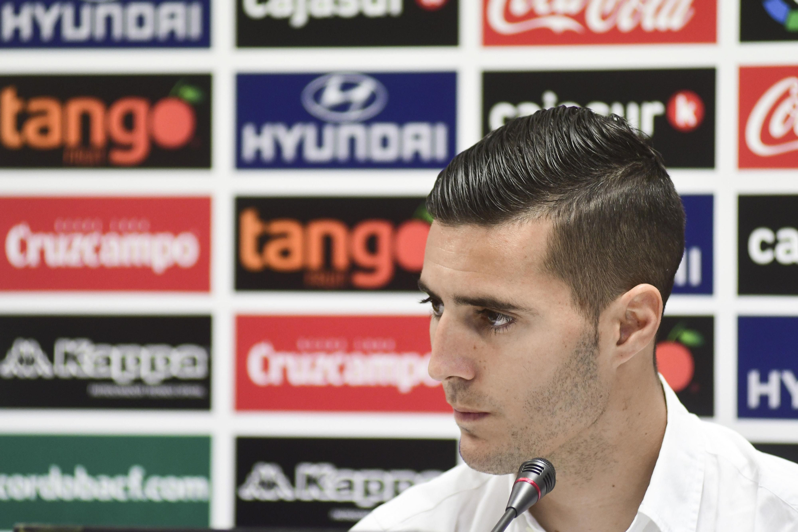 Sergi Guardiola, en una rueda de prensa en El Arcángel.