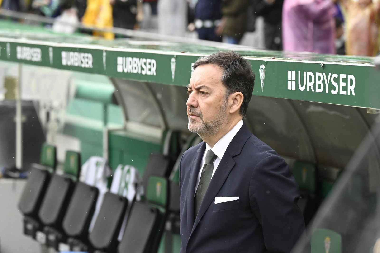 Antonio Fernández Monterrubio en la previa del partido ante el Córdoba.