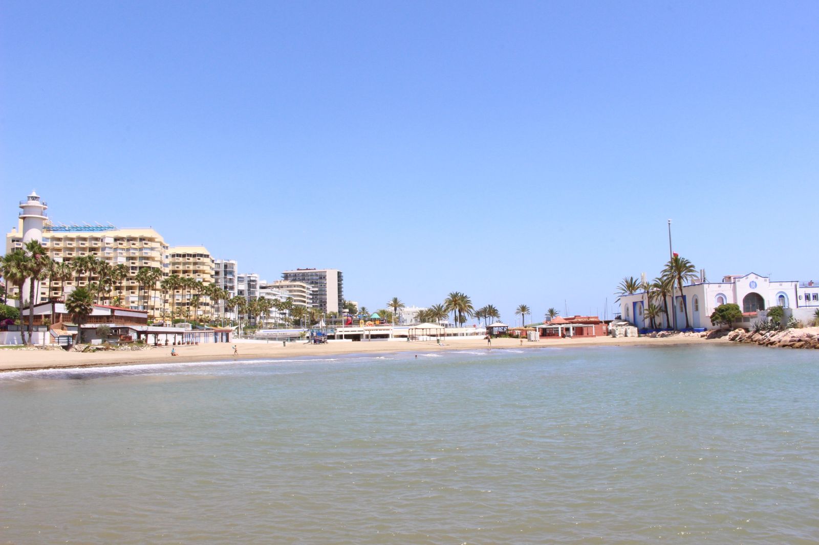La playa de El Faro en Marbella en el camino hacia la fase 2 de la desescalada