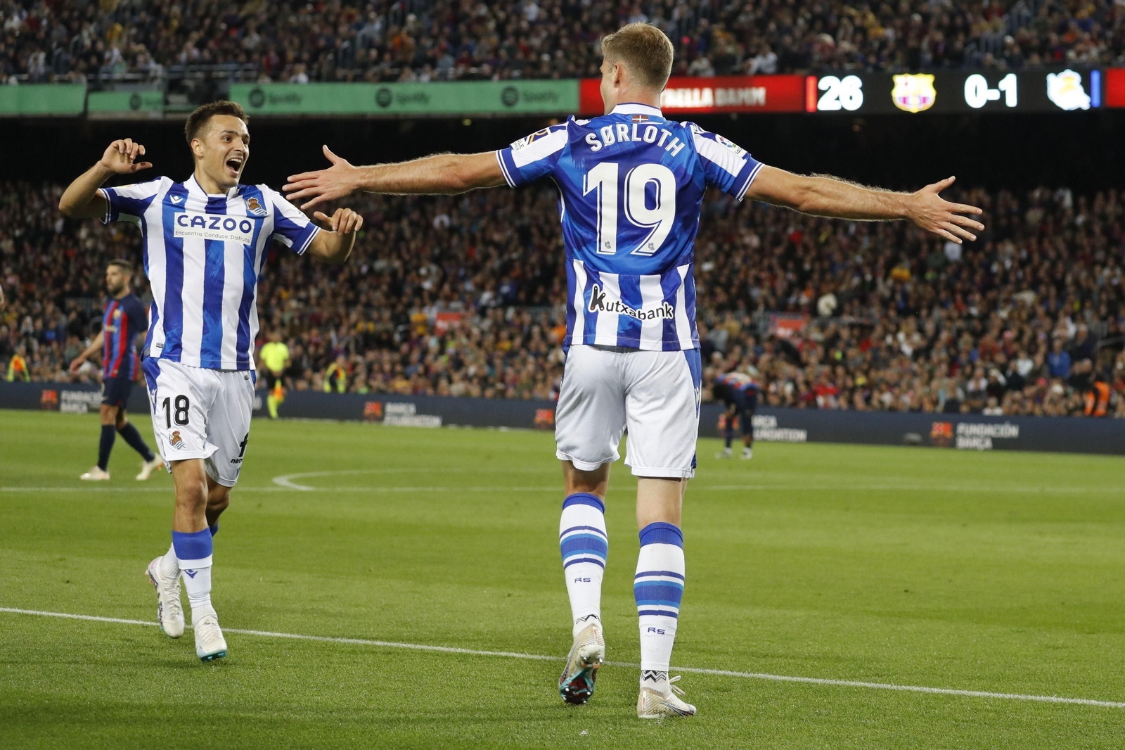 Las fotos de la fiesta del campeón Barcelona con derrota ante la Real