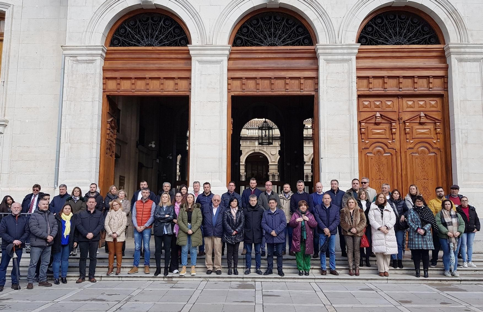Minuto de silencio desde Diputación Provincial.