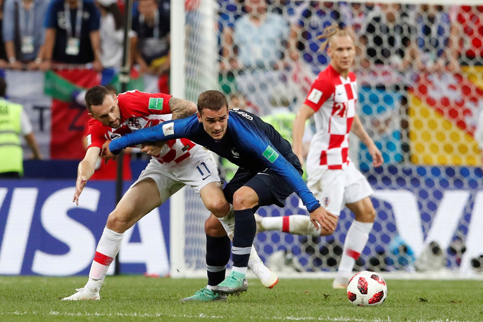 El Francia-Croacia de la final del Mundial de Rusia, en imágenes