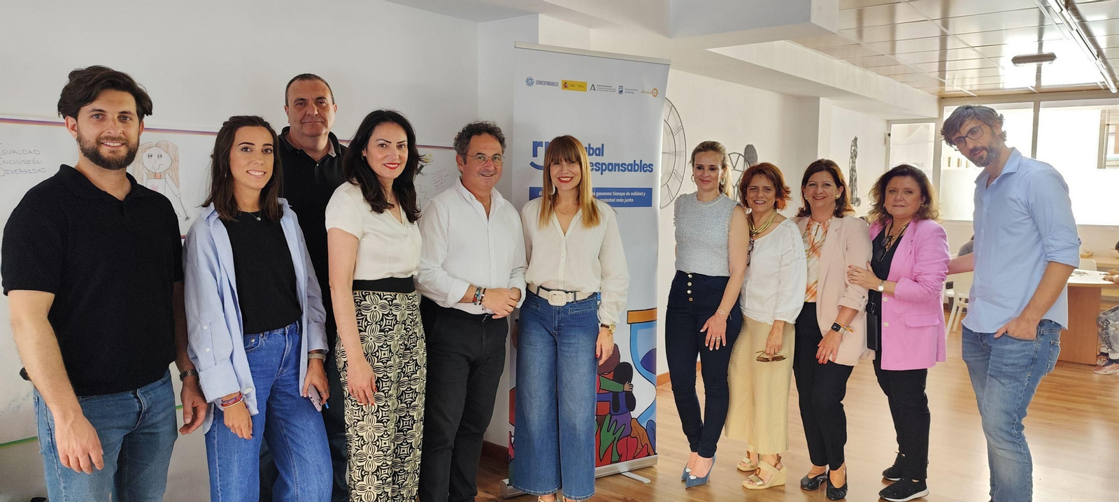 Inauguración del espacio 'Arrabal Corresponsables'.