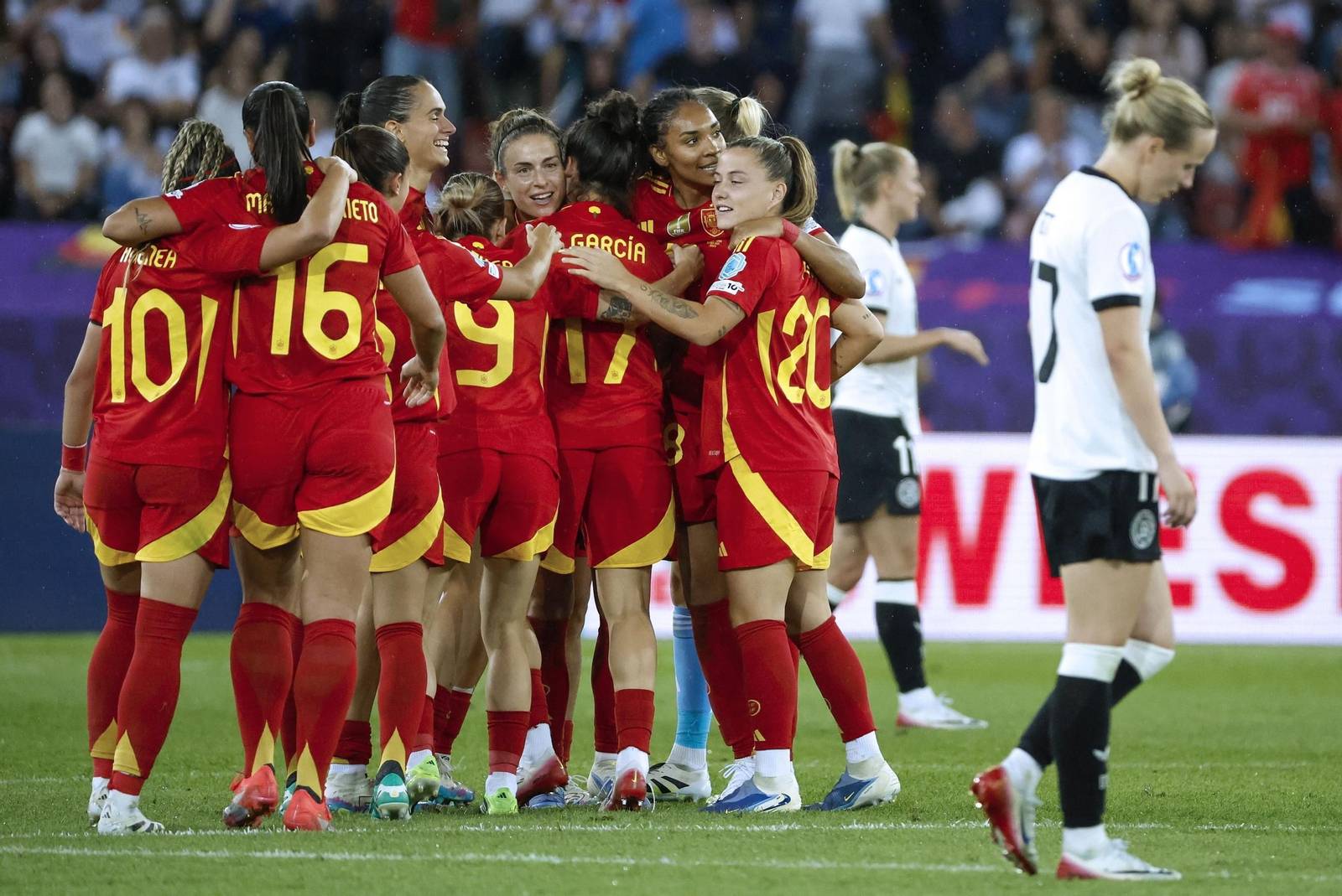 Las mejores imágenes del pase a la final de España ante Alemania en la Eurocopa femenina