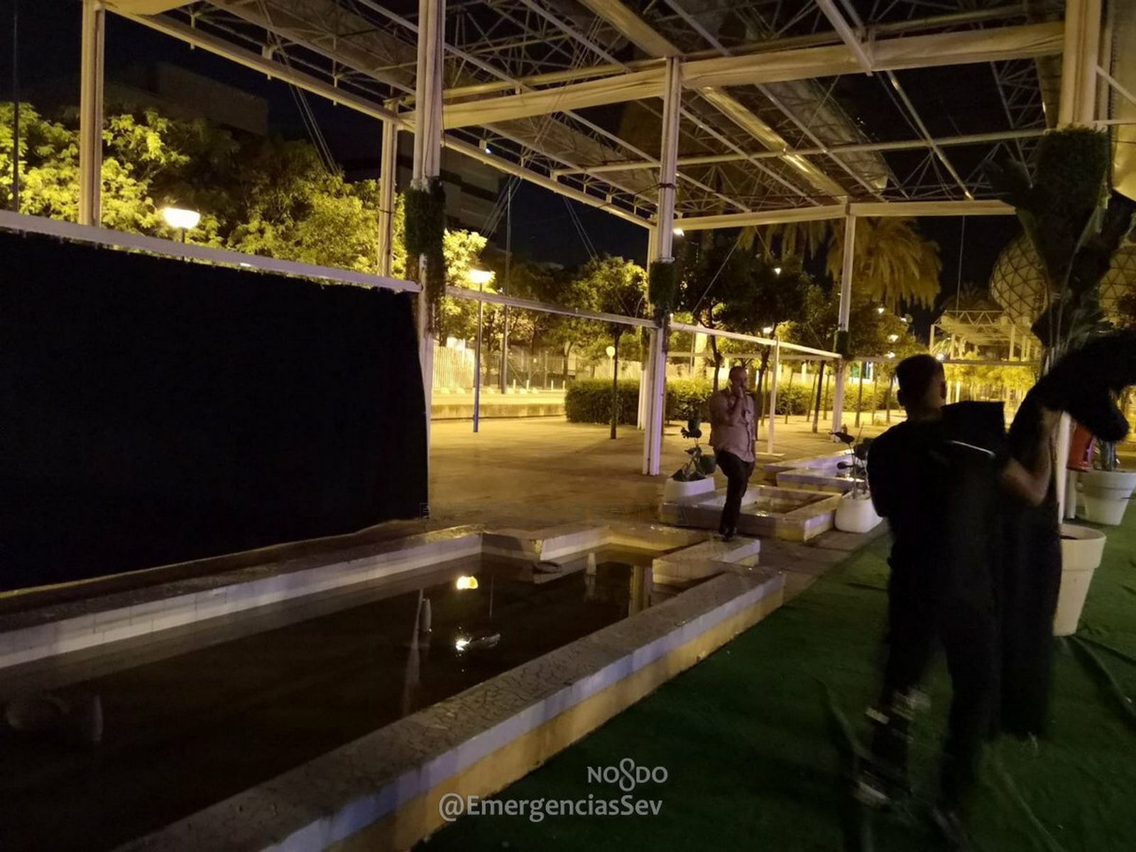 Una zona de terrazas de verano inspeccionada por la Policía Local.