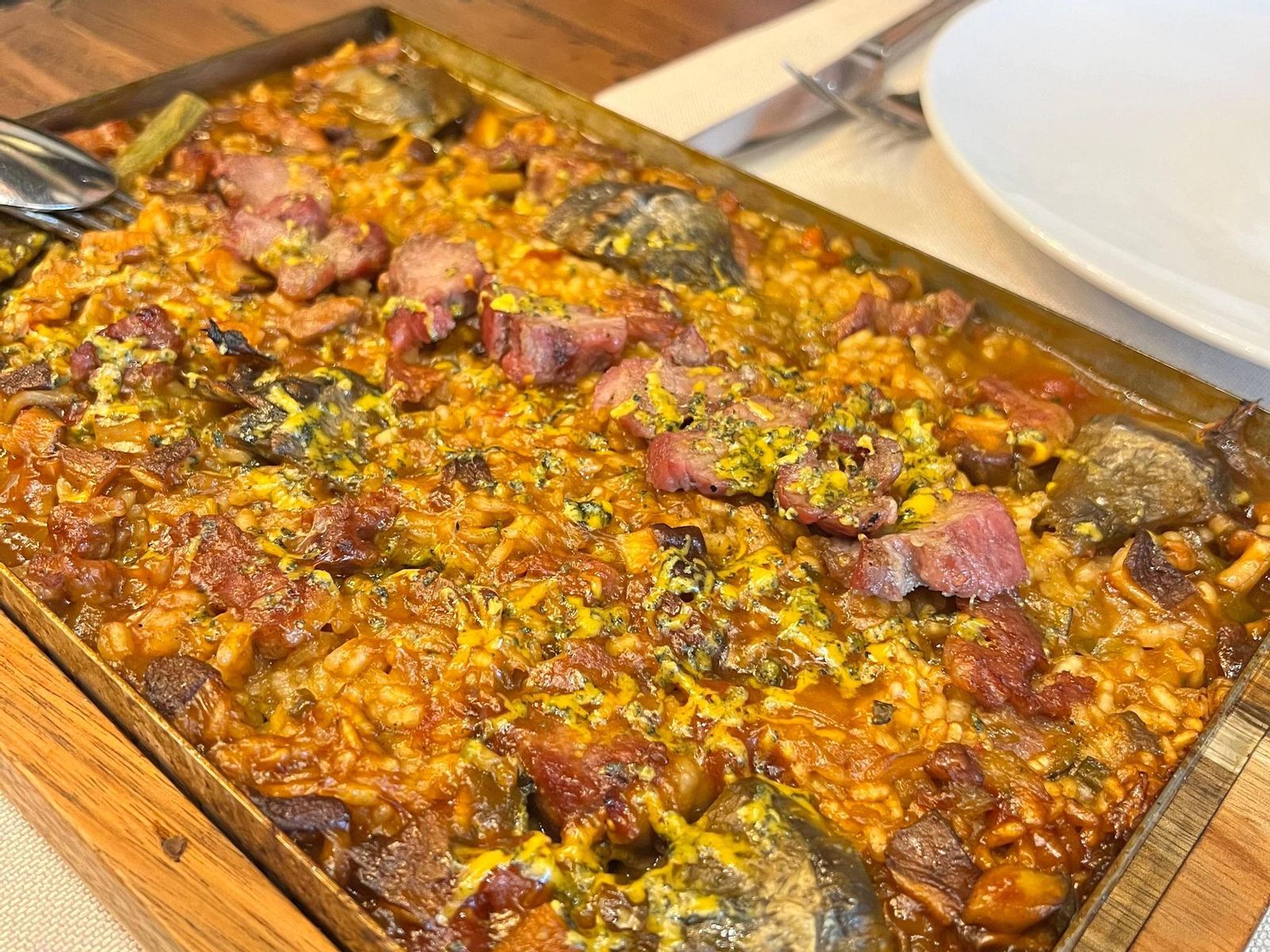Uno de los arroces que ofrece Mistela Gastronomía.