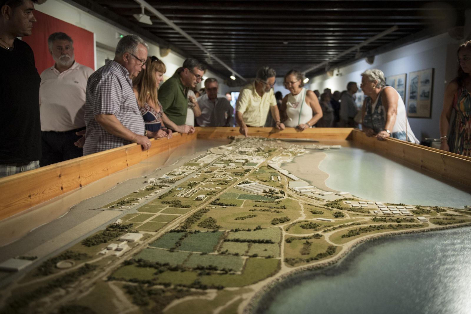 Maqueta de Cádiz que se muestra en la exposición permanente sobre la Explosión de 1947.