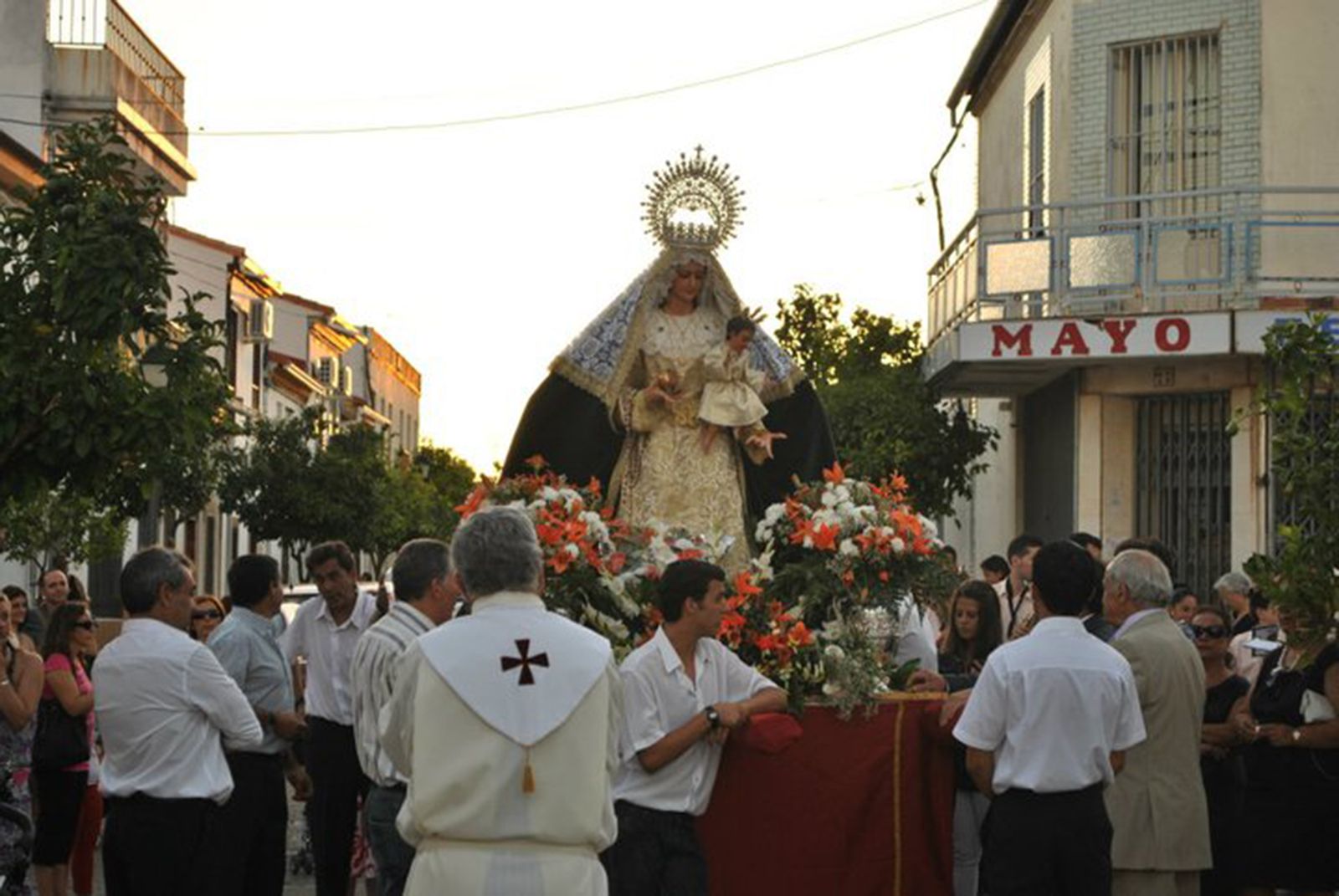 Procesión de la Virgen de la Granada el pasado año.