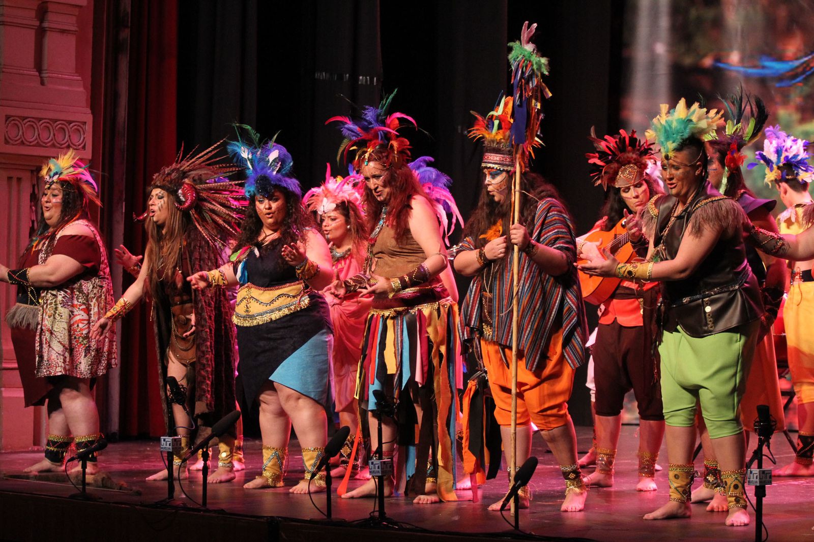Imágenes del primer día de preliminares de concurso del Carnaval Colombino 2018