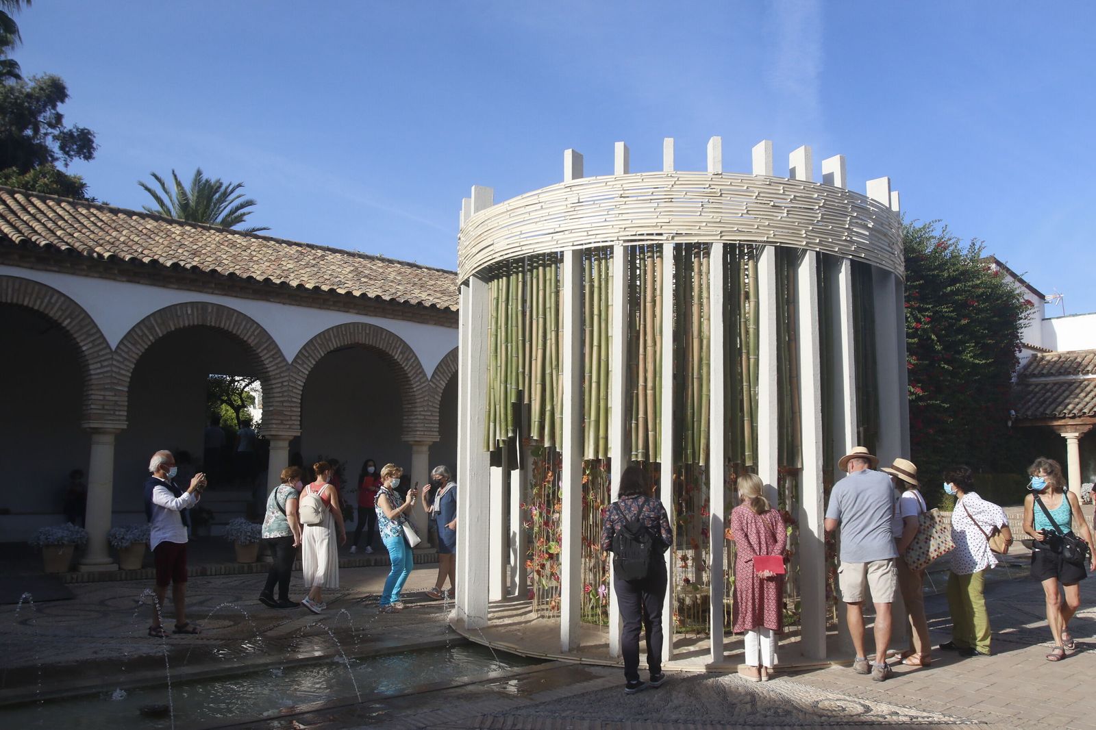 La obra de Flora en el Palacio de Viana la pasada edición.